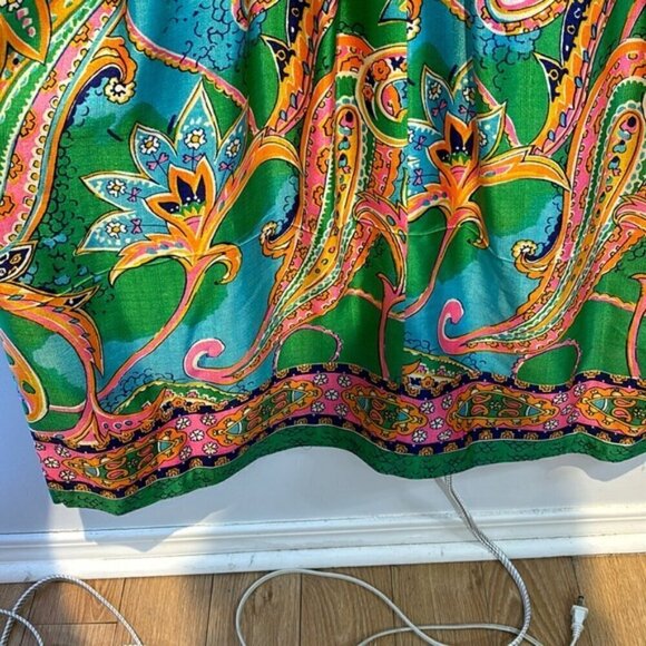 Vintage Keyloun Maxi Dress, Zip Front Size 12. - Picture 5 of 16